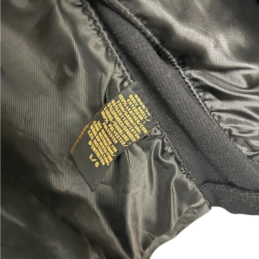 Chico's Classic Black Leather Jacket - Picture 7 of 9
